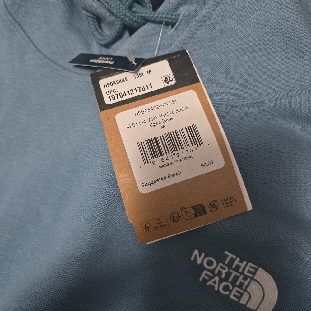 The North Face Men's Light Blue Hoodie - Picture 2 of 2